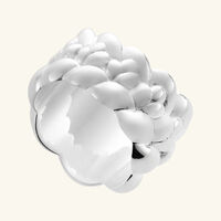 كريستوفل خاتم بابيلون كبير فضي   مقاس 53