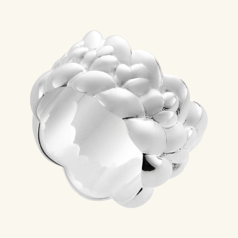 كريستوفل خاتم بابيلون كبير فضي   مقاس 53