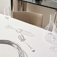 christofle marly salad serving fork silver plated