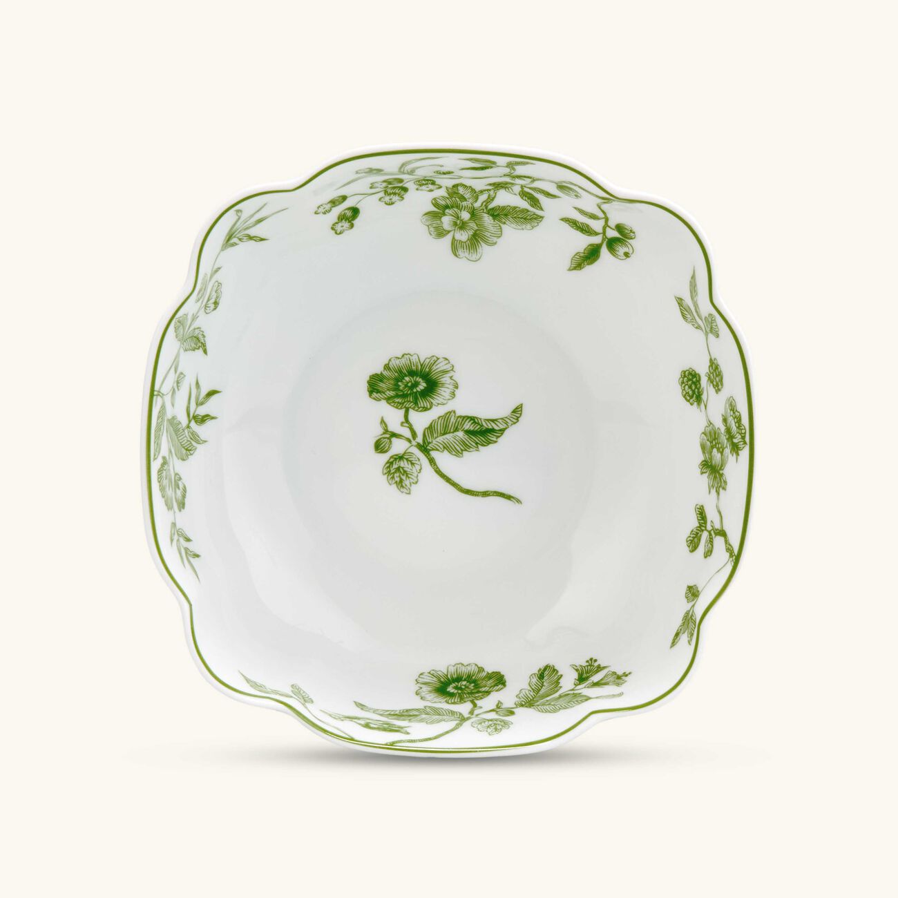 Albertine Dessert Plate Square Green bernardaud albertine dessert plate square green
