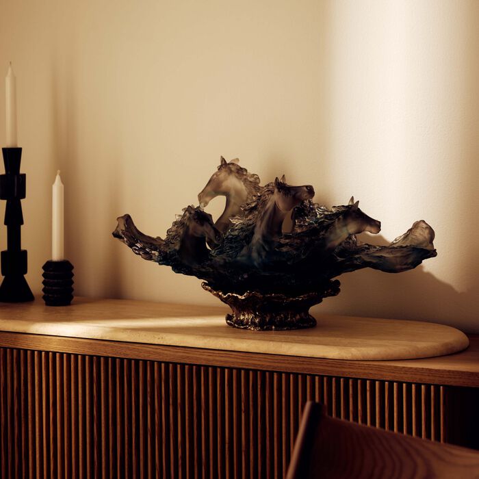 daum cavalcade centerpiece grey limited edition