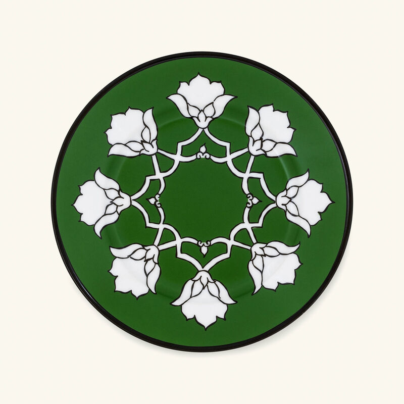 pinto paris jaipur bread plate round green 15cm