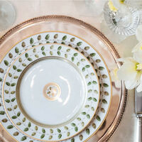 bernardaud constance coffee saucer green