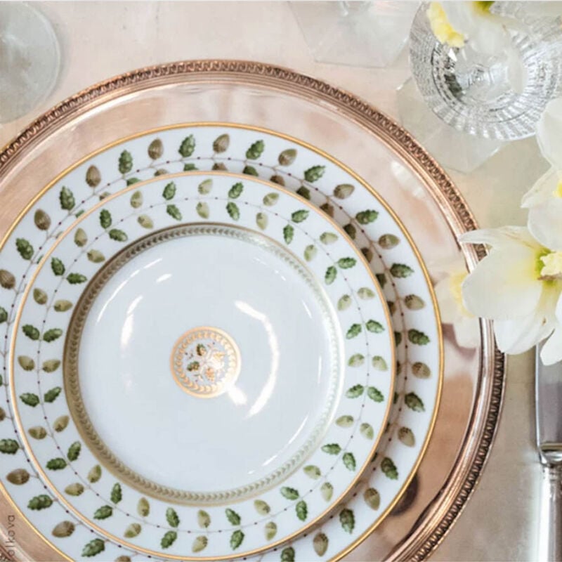 bernardaud constance coffee saucer green