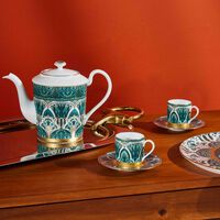 haviland r ves du nil coffee cup saucer green set of 4