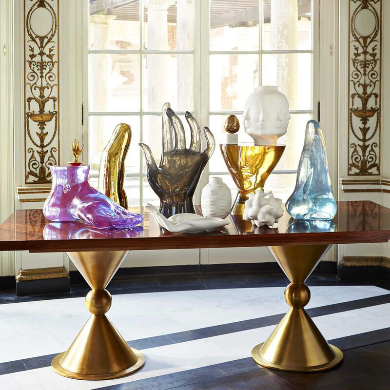 Acrylic Hand Sculpture Extra Large Grey jonathan adler acrylic hand sculpture extra large grey