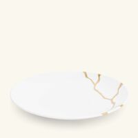 bernardaud kintsugi bread butter plate round white 16cm