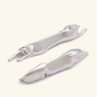 christofle gallia dog cat knife rests