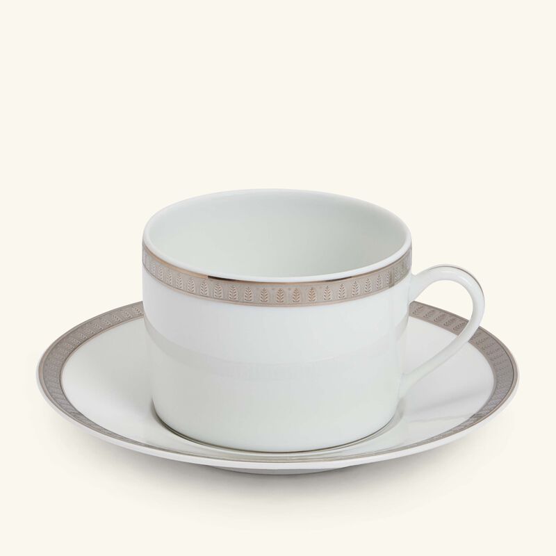 Malmaison Coffee Cup & Saucer Silver christofle malmaison coffee cup saucer silver