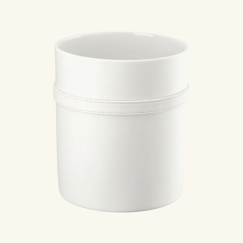 Medusa 95 Vase Round Small White versace medusa 95 vase round small white