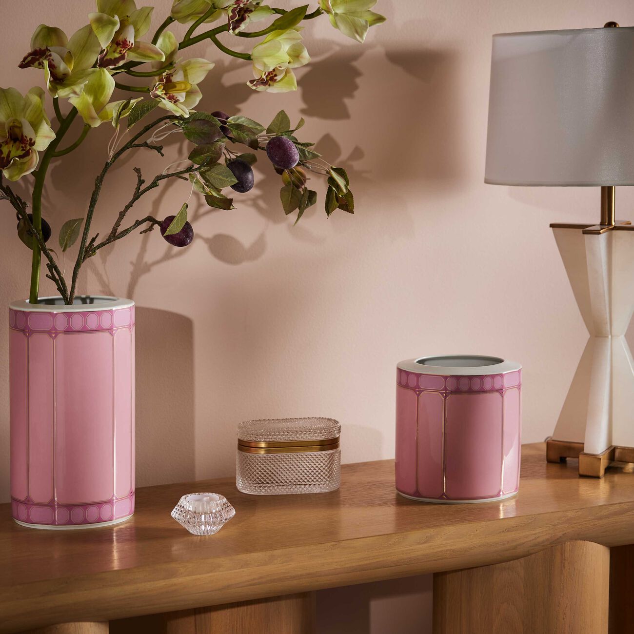 rosenthal signum rose vase medium pink