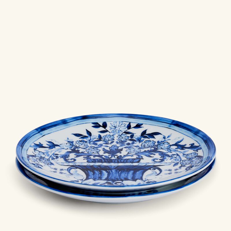 Blu Mediterraneo Dessert Plate Round Blue 19cm Set Of 2 dolce gabbana casa blu mediterraneo dessert plate round blue 19cm set of 2
