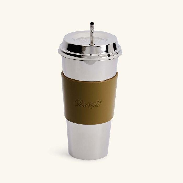 كريستوفل فنجان القهوة أوبجيه ميروار من الستانلس ستيل باللون الأخضر الإمبراطوري