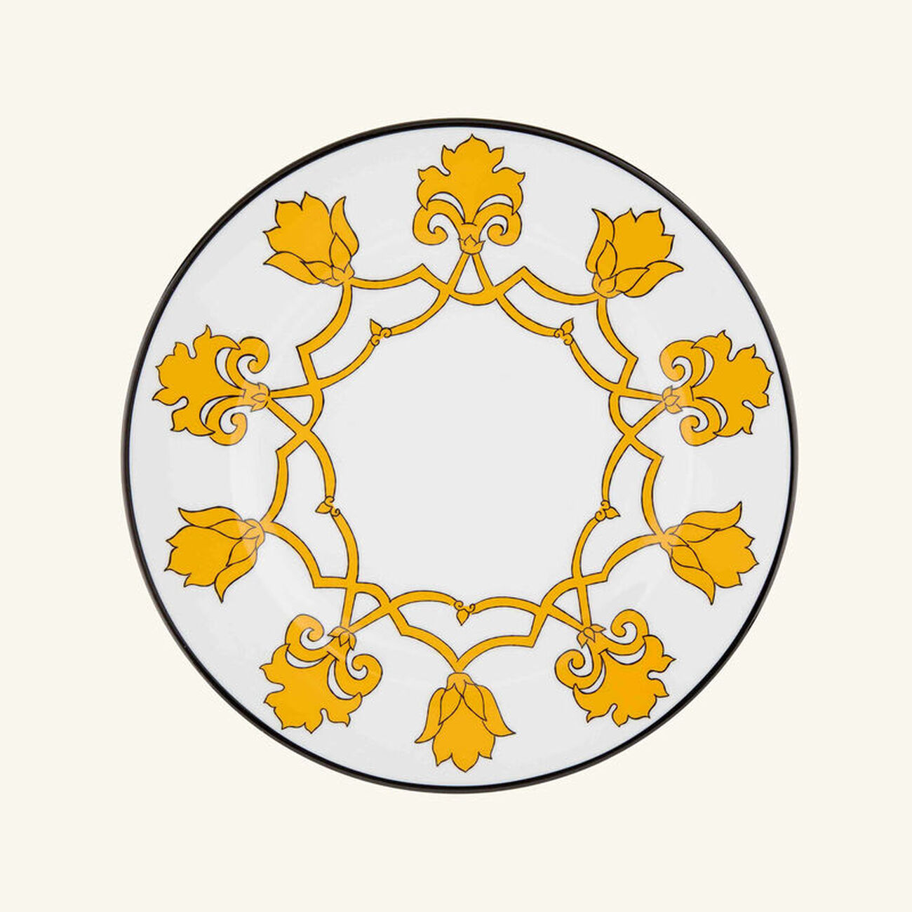 pinto paris jaipur dinner plate round yellow 26cm