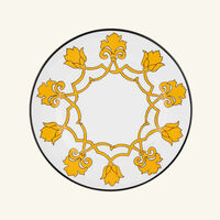 pinto paris jaipur dinner plate round yellow 26cm