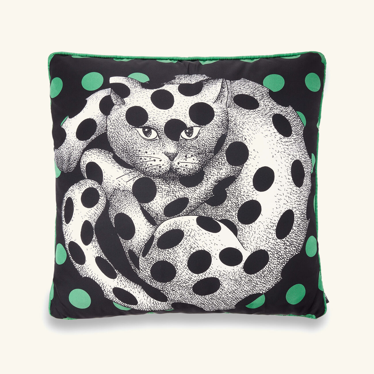 fornasetti high fidelity silk pillow