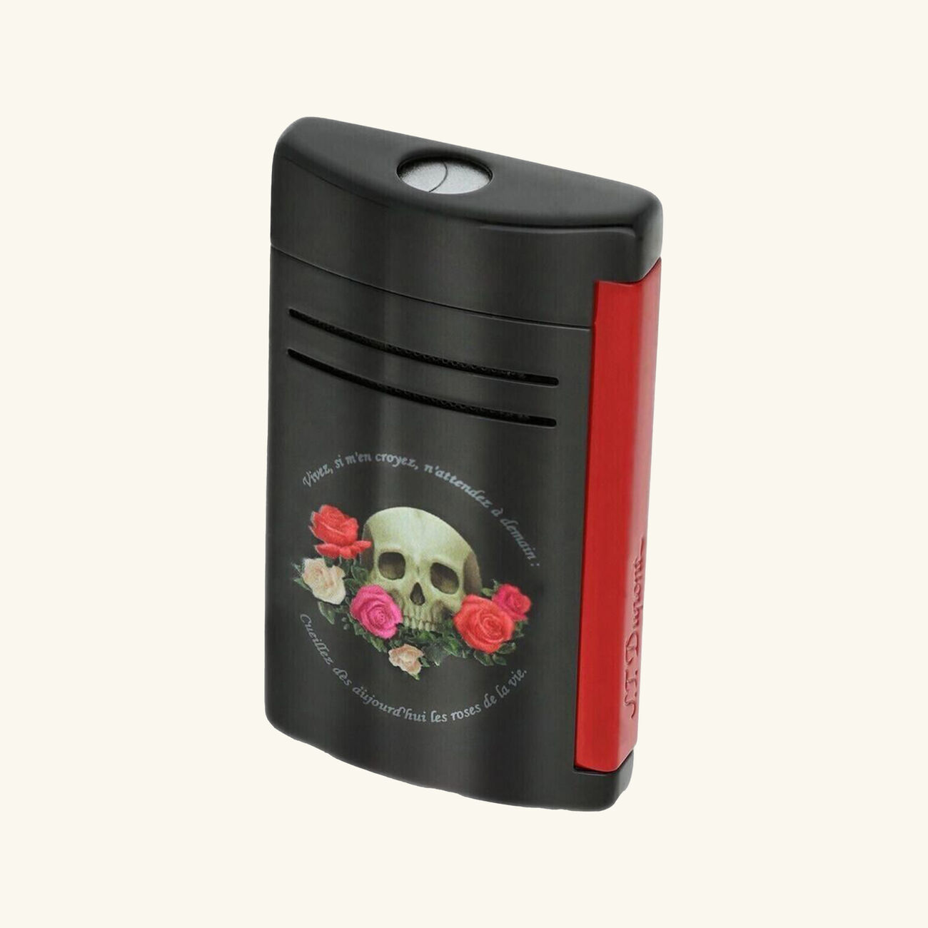 Maxijet Memento Mori Lighter Black st dupont maxijet memento mori lighter black