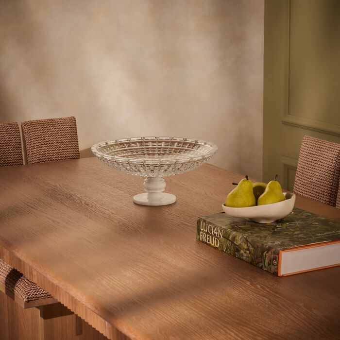 baccarat new antique centerpiece white limited edition