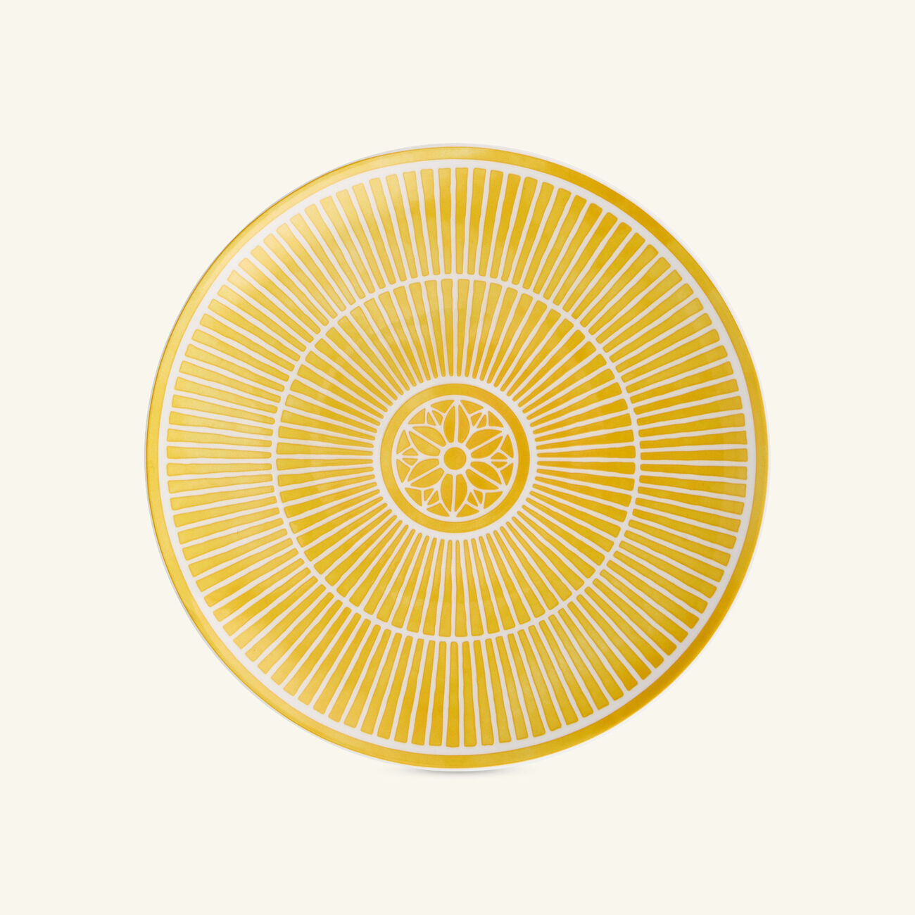christofle malmaison riviera dessert plate round yellow 21 cm