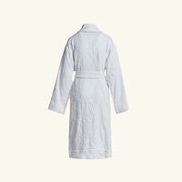 dolce gabbana casa terry cotton jacquard bath robe white