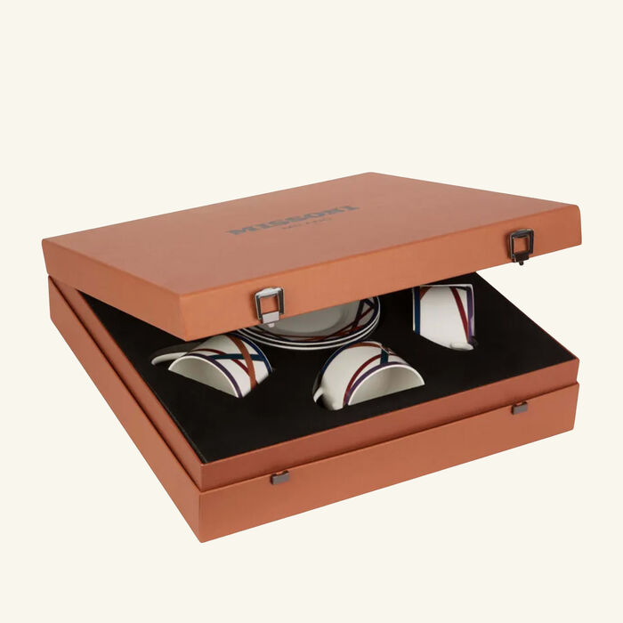 ميسوني هوم طقم ناستري المؤلف من ستة فنجانين للشاي مع صحونها متعددة الألوان