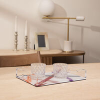 صينية ناستري متوسطة متعددة الألوان ميسوني هوم صينية ناستري متوسطة متعددة الألوان