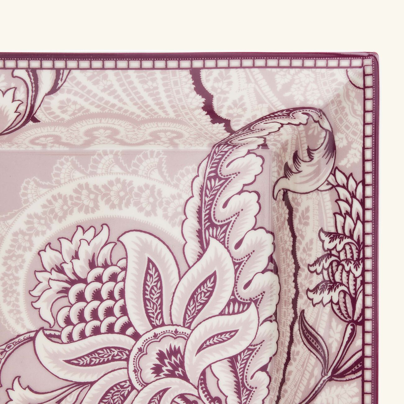etro bloom trinket tray square medium pink