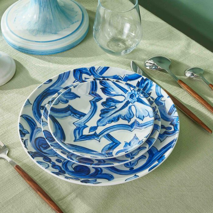 dolce gabbana casa blu mediterraneo bread plate round 17cm set of 2