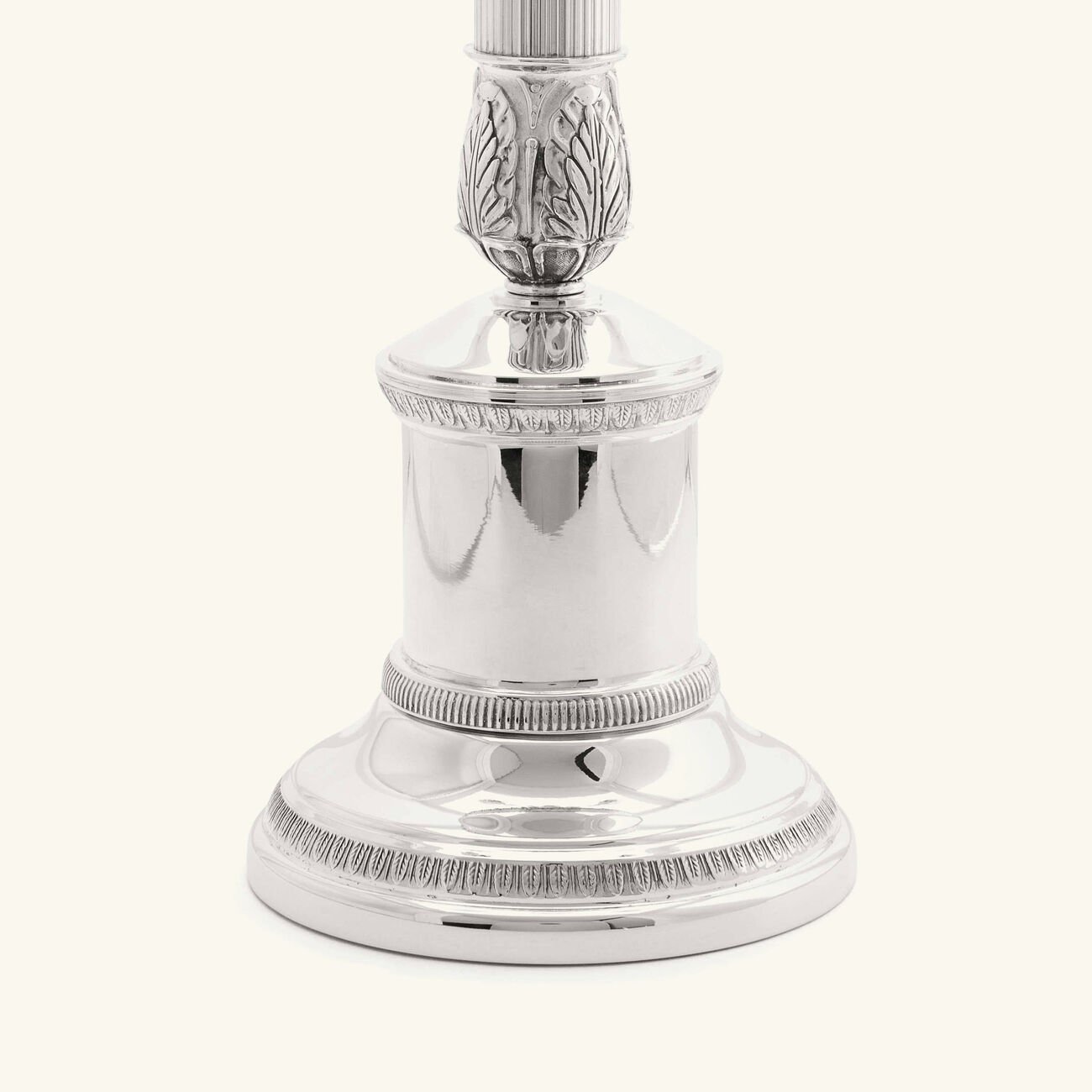 christofle malmaison two light candelabra silver plated