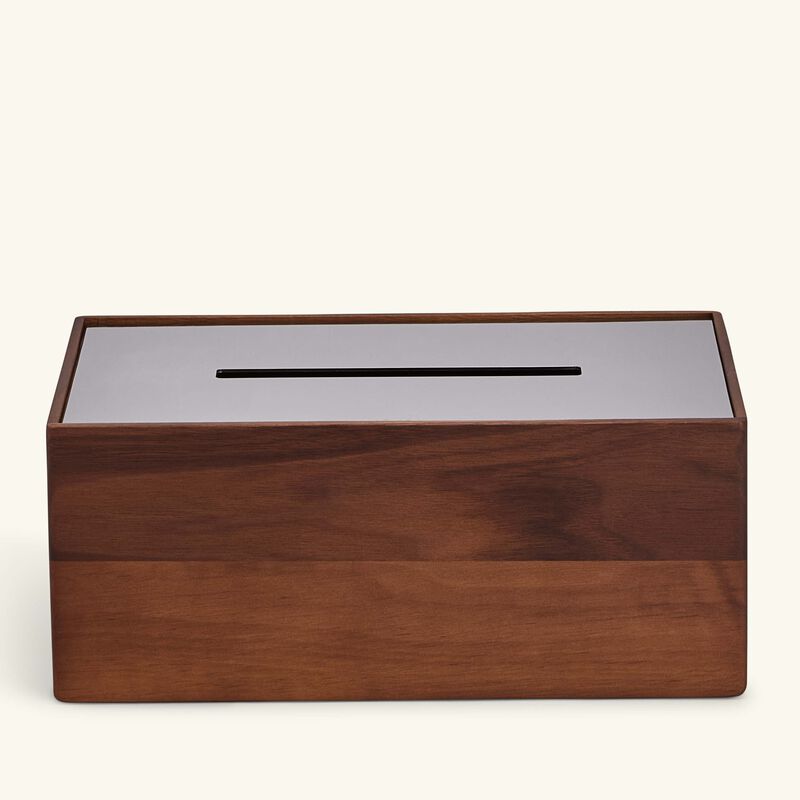 Uni Tissue Box Walnut christofle uni tissue box walnut