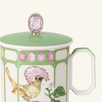 rosenthal idyllia mug with lid flycatcher green