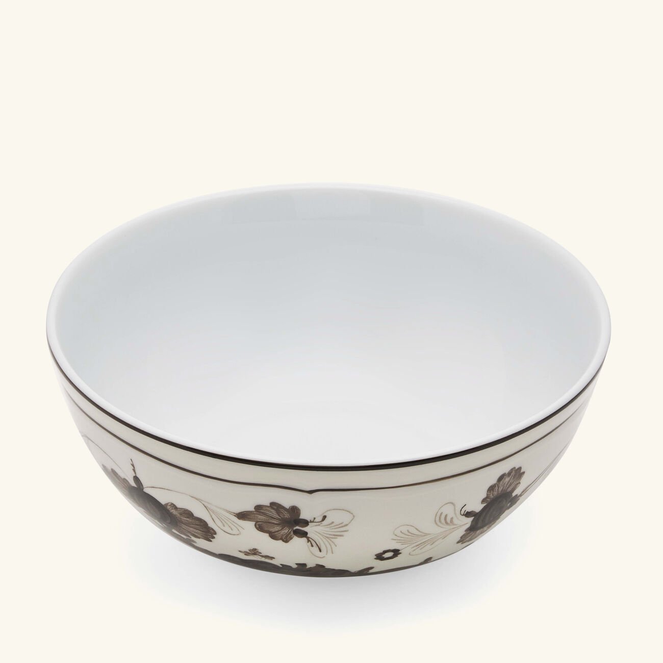 ginori 1735 oriente italiano bowl grey