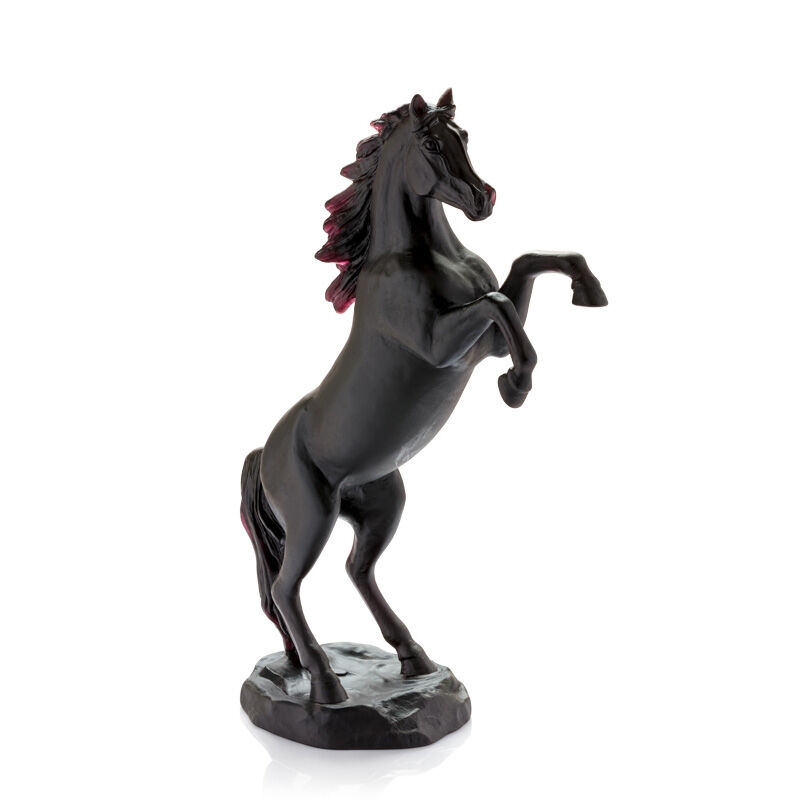 Cheval Black Spirited Horse, large
