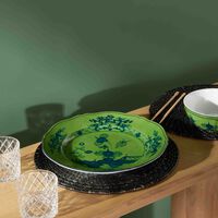 ginori 1735 oriente italiano serving platter round green 31cm