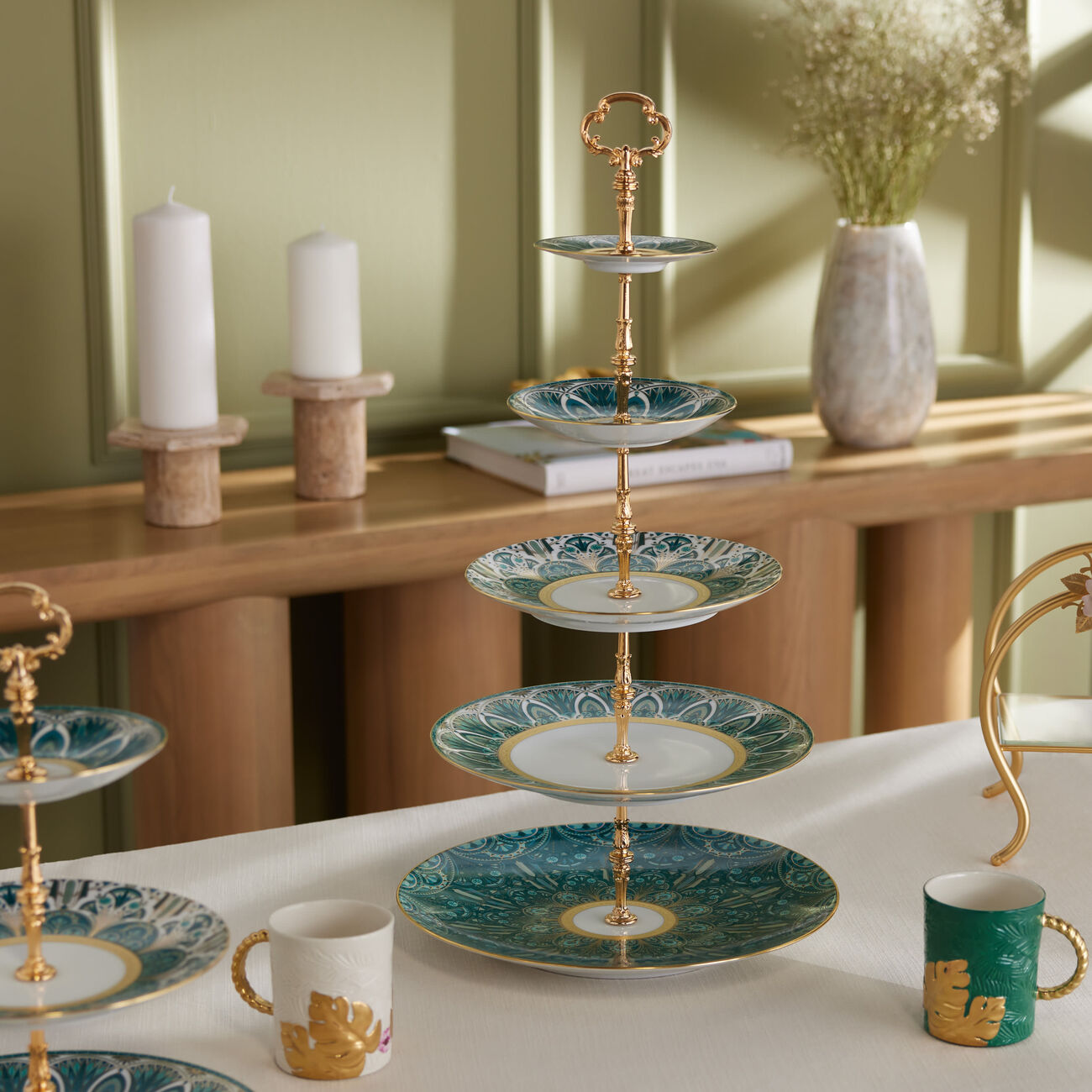 haviland r ves du nil 5 tier cake stand
