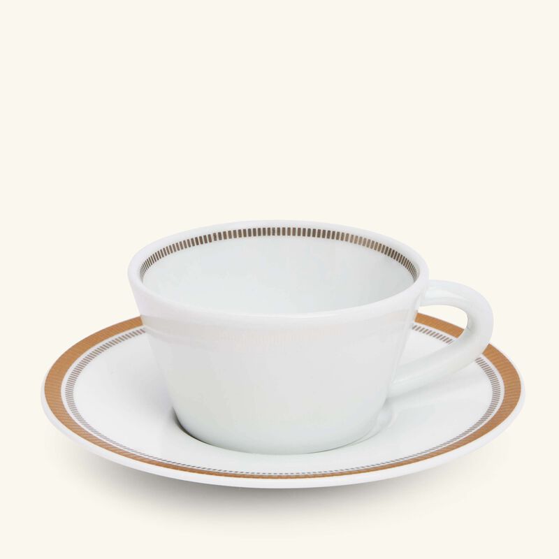 Gage Tea Cup & Saucer White bernardaud gage tea cup saucer white