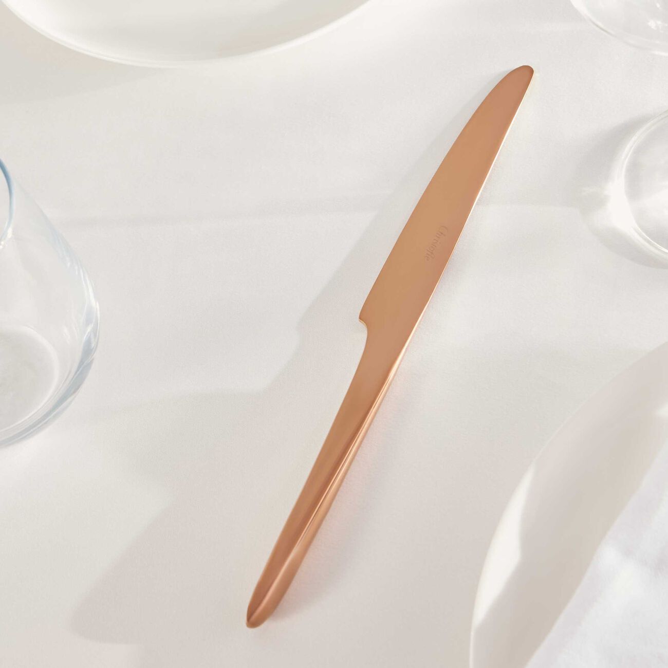 l ame de christofle table knife pink