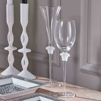 versace medusa lumiere wine glass small clear