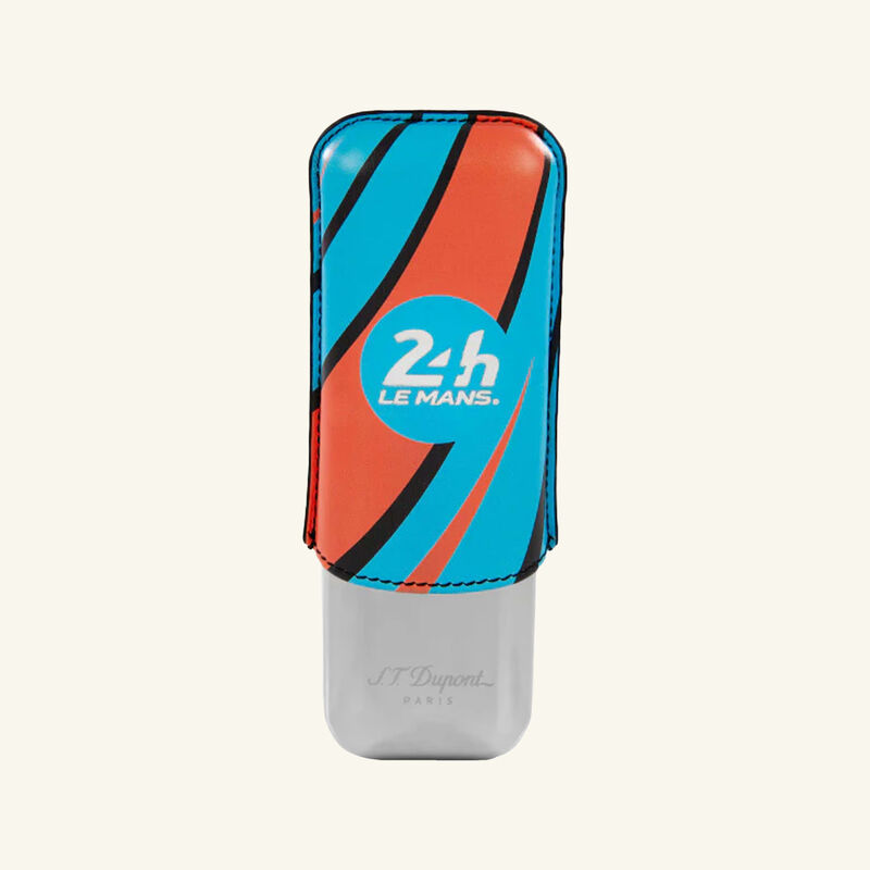 24H Le Mans Double Cigar Case Blue st dupont 24h le mans double cigar case blue
