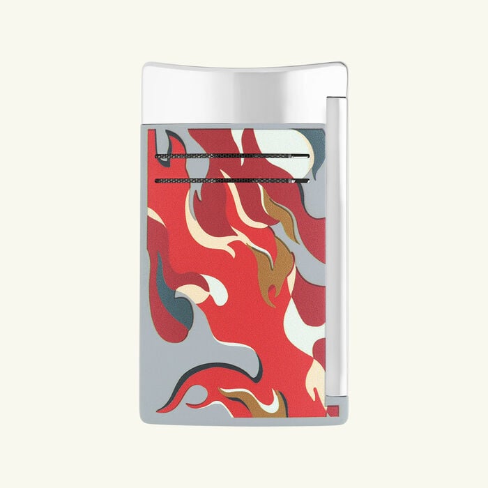 st dupont maxijet lighter camo red