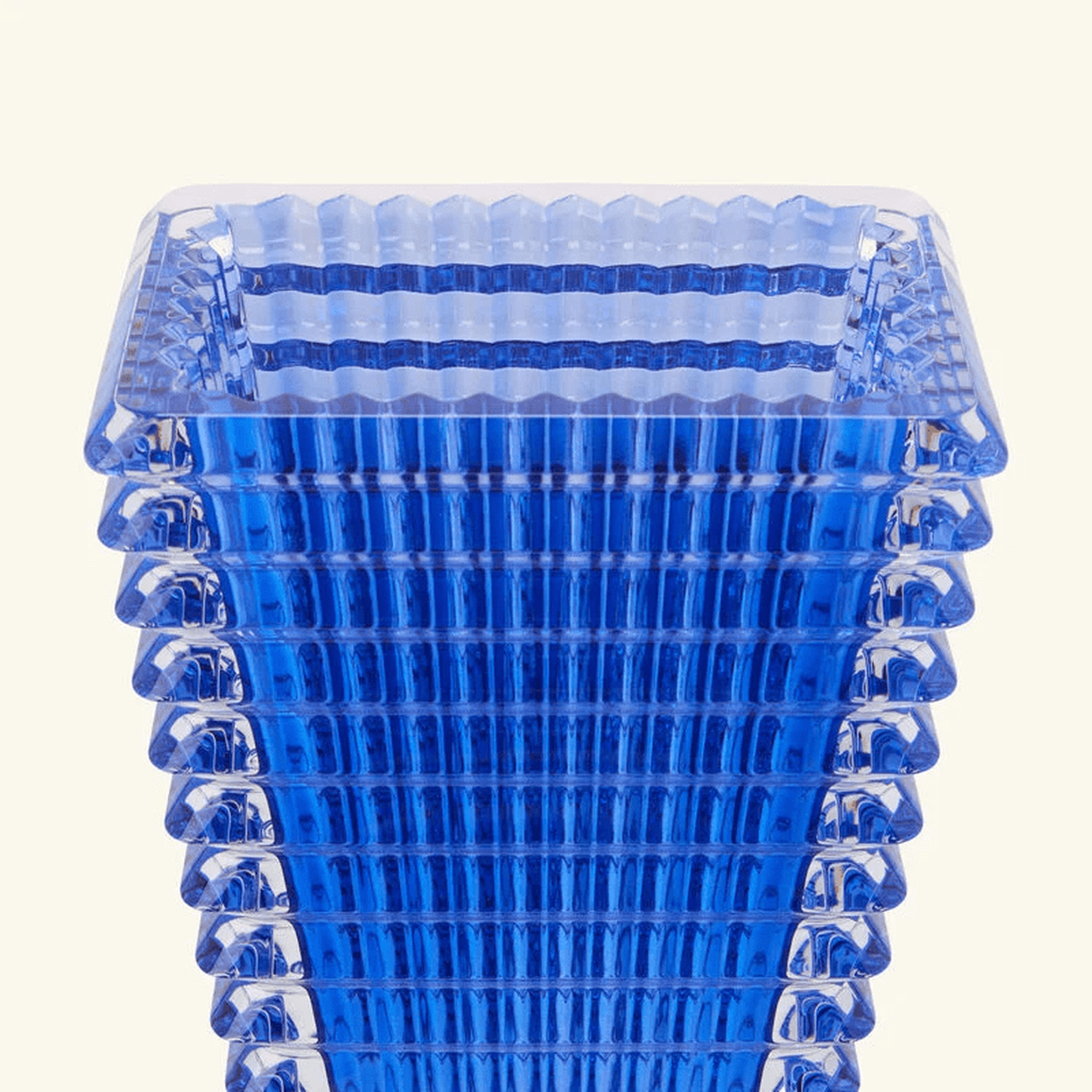 baccarat eye vase rectangular small blue