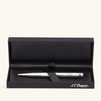 st dupont d initial ballpoint pen silver