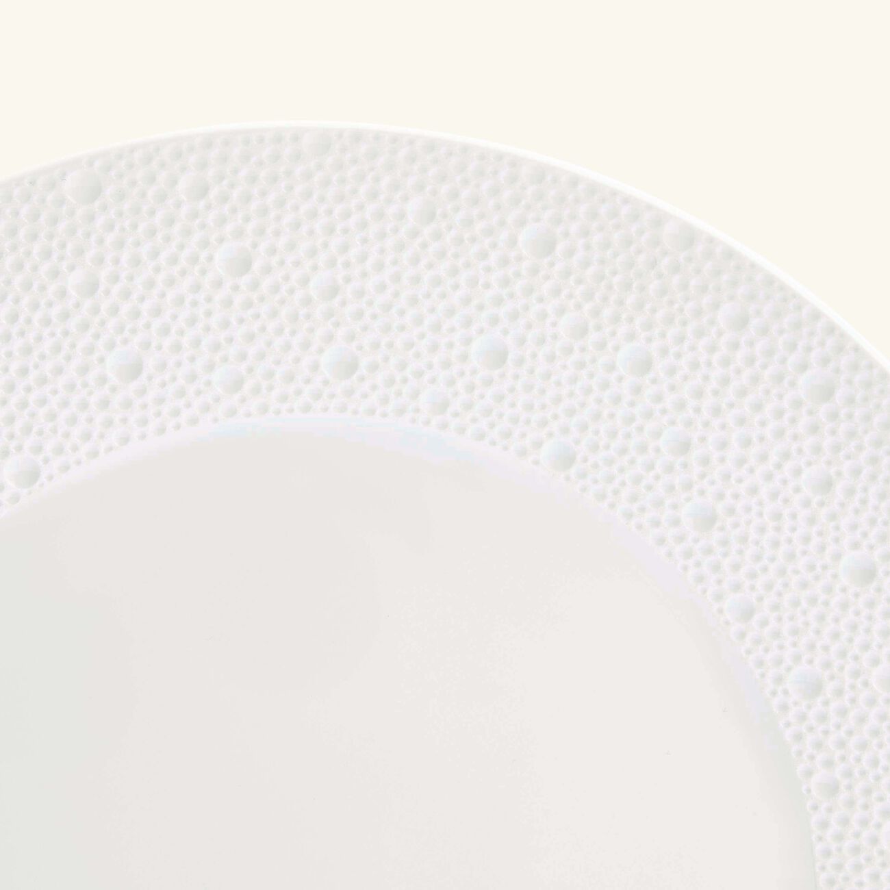 bernardaud ecume service plate round white 29cm