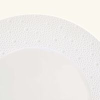 bernardaud ecume service plate round white 29cm