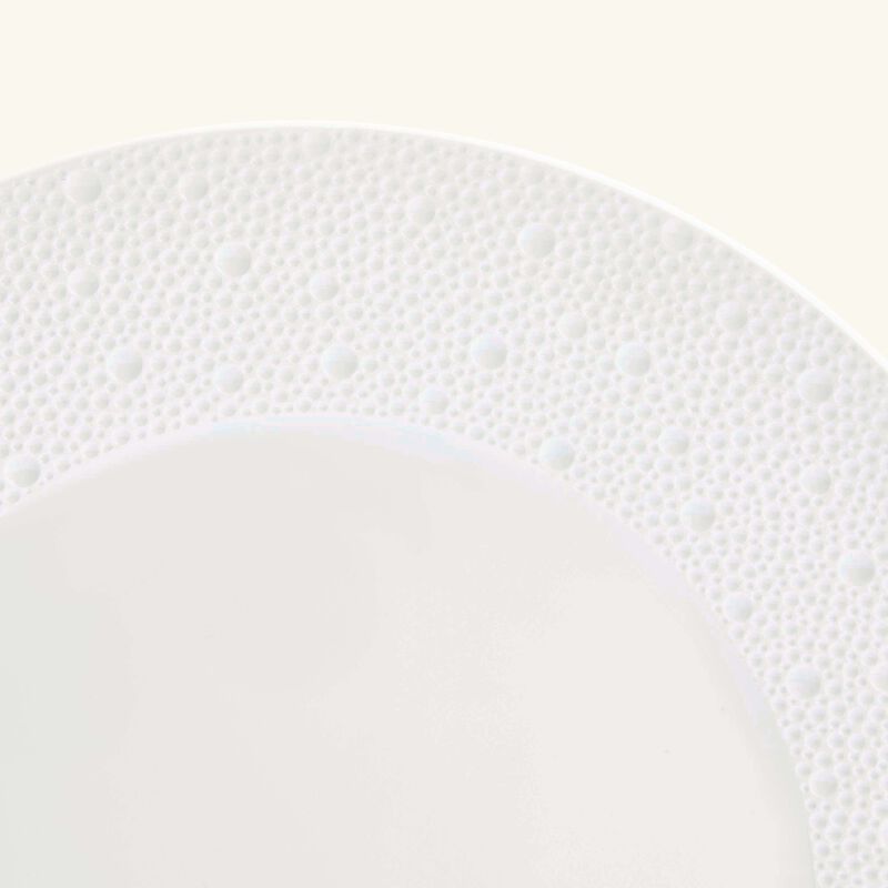 bernardaud ecume service plate round white 29cm