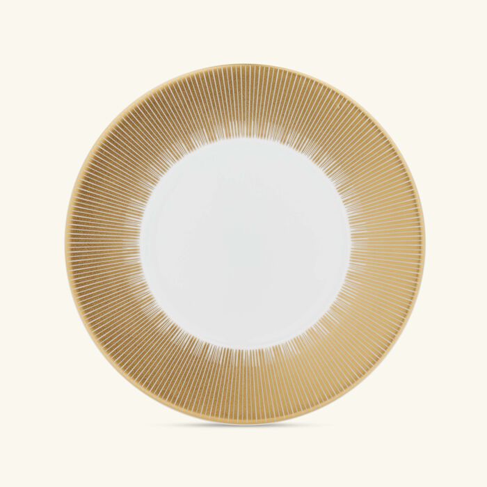 bernardaud sol bread butter plate round gold 16cm