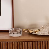 versace medusa lumiere ashtray octagonal small clear