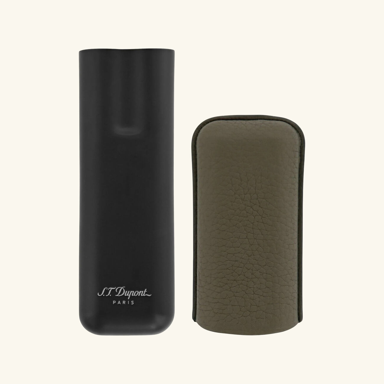 st dupont double cigar case brown