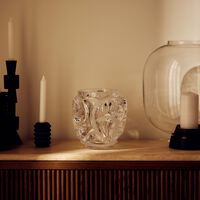 lalique tourbillons vase small clear