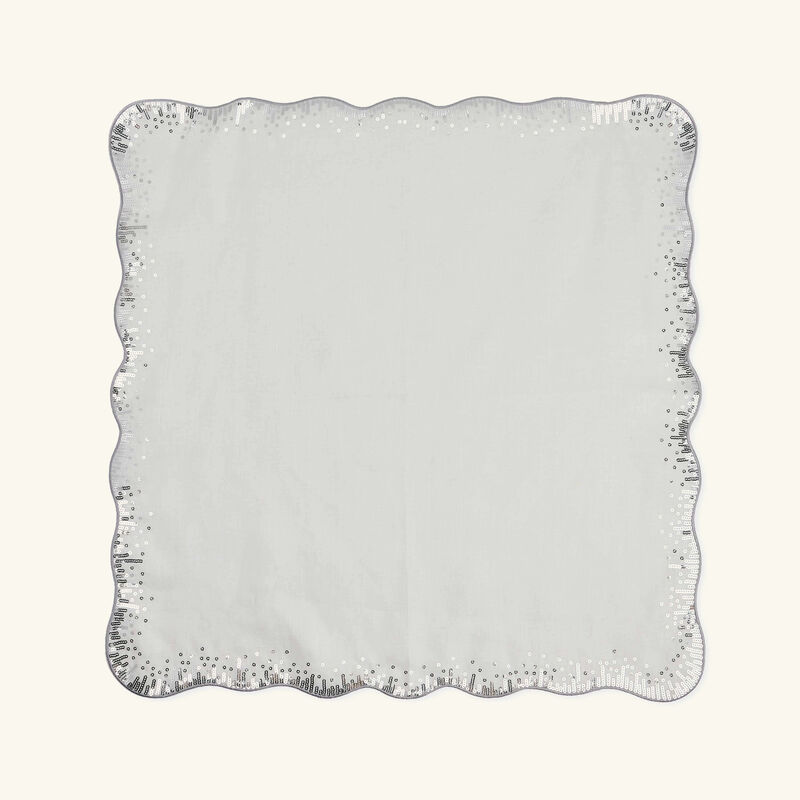 kim seybert sequin spray napkin white